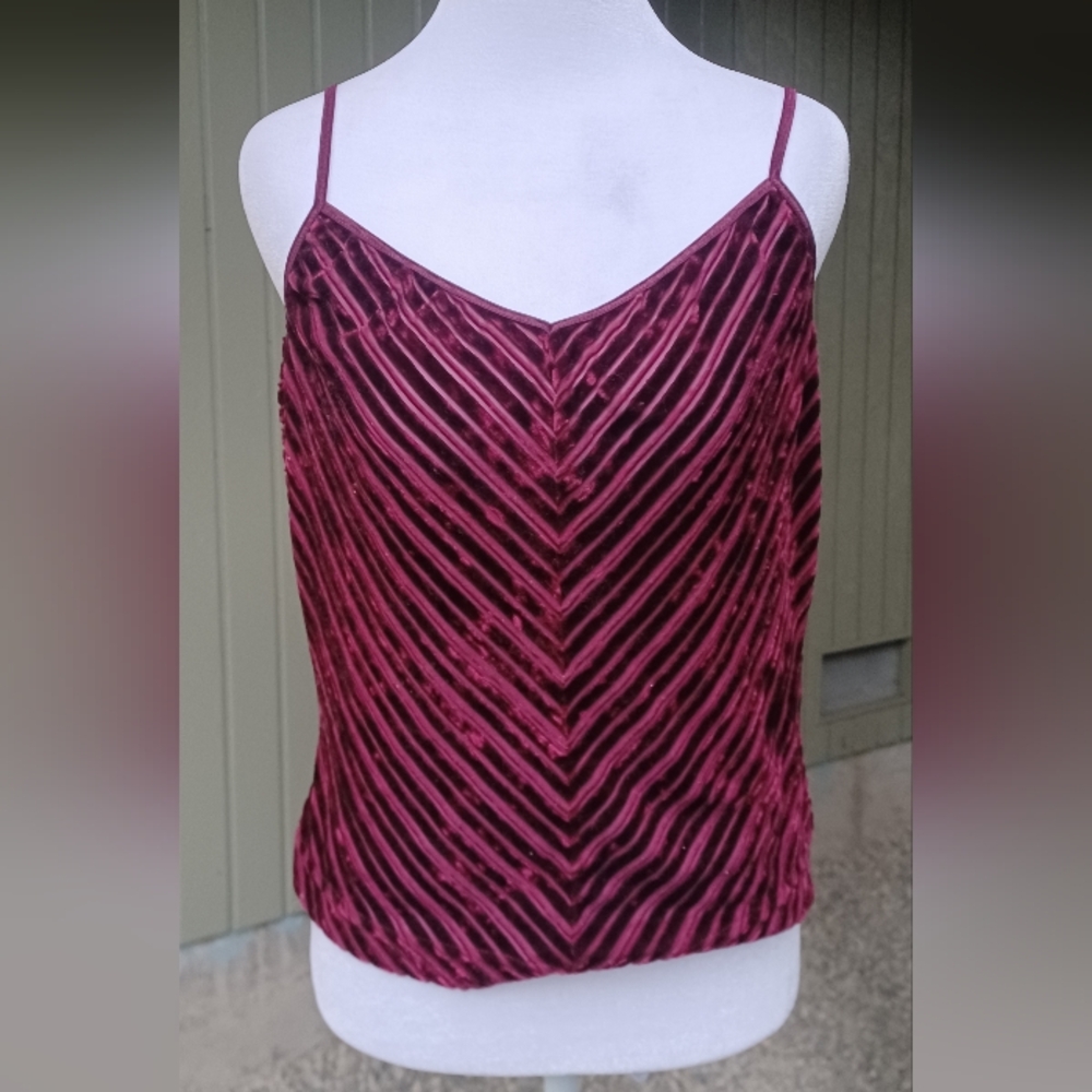 Y2K / 90s Esprit Velvet Striped Tank Top
